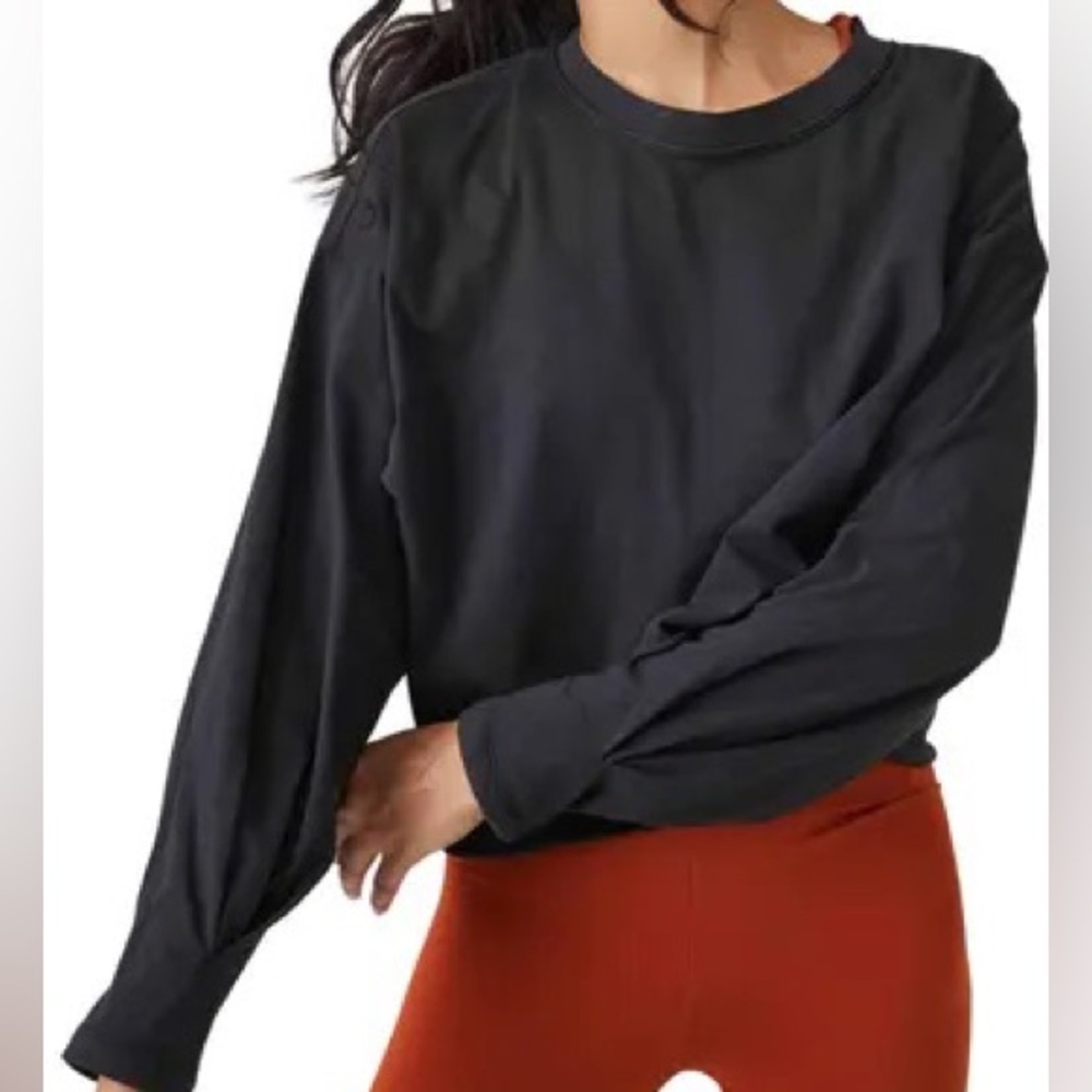 Free People Inspire Tee - Long Sleeve in Black